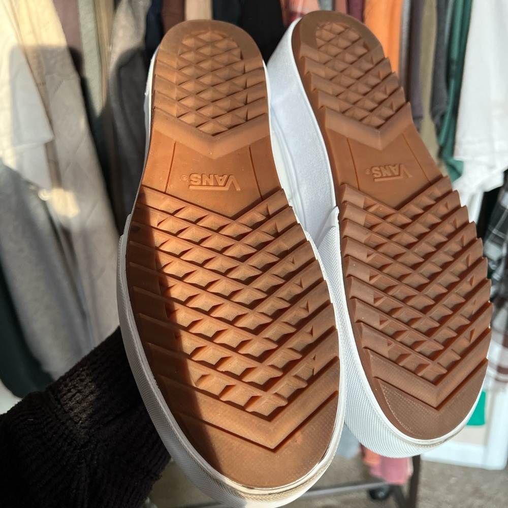 Vans leather stacked true white sneakers - Picture 4 of 4